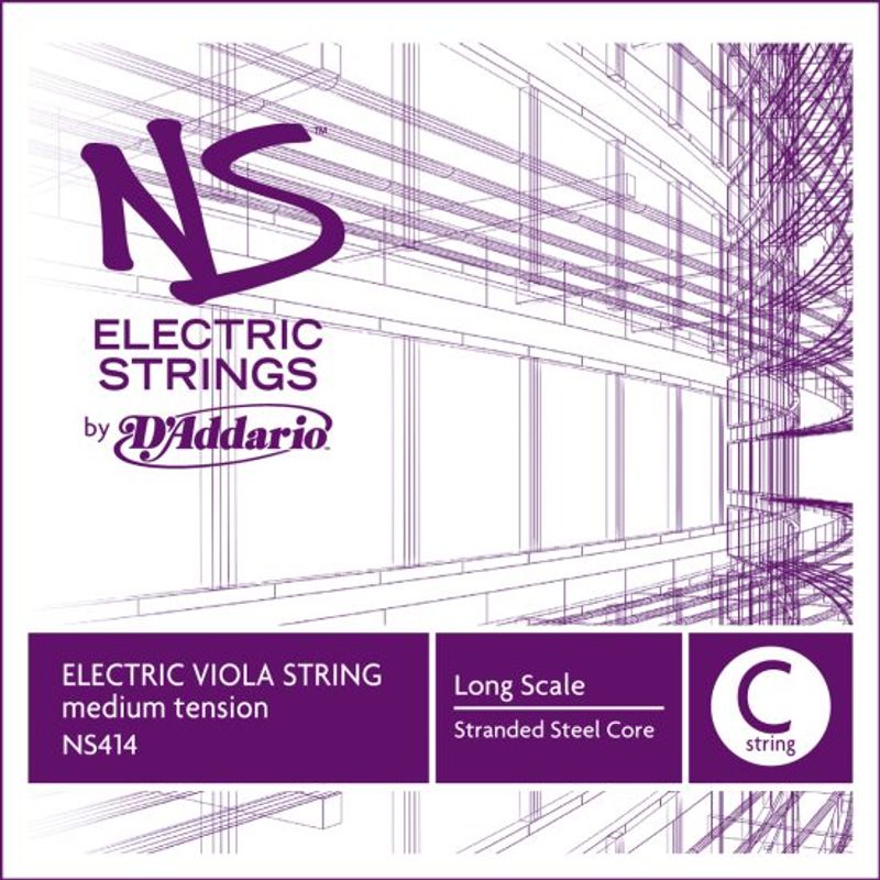 Daddario Orchestral NS414 NS Electric Viola C Long /Medium Tension