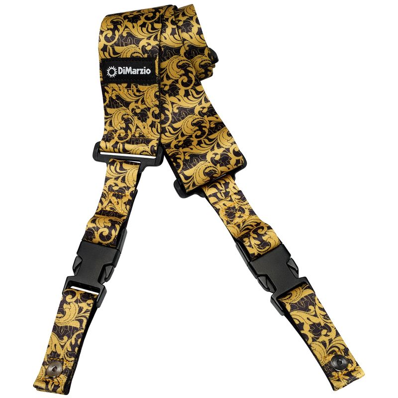 Dimarzio DD2250 2'' ClipLock Strap Nylon Steve Vai UtoPIA - Black/Gold