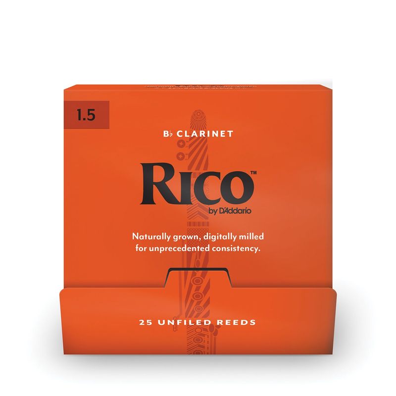 D'Addario RCA0115-B25 Rörblad Rico Bb-Klarinett 25-p. 1.5 Sealed