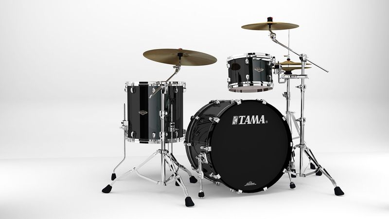 Tama WBS32RZS-PBK SC Walnut/Birch 3-shellkit (12,16,22), Piano Black