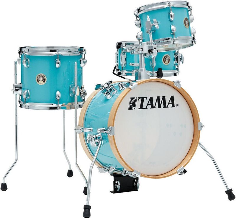 Tama LJK44S-AQB Club JAM Flyer -Kit, 4-del shell-kit, Aqua Blue