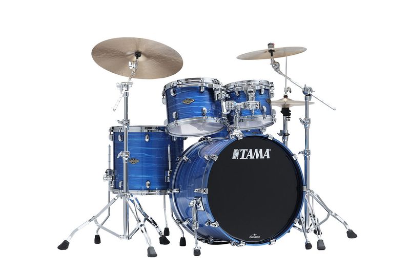 Tama WBS42S-LOR SC Walnut/Birch 4-shellkit (10,12,16,22), Lacquer Ocean Blue Ripple