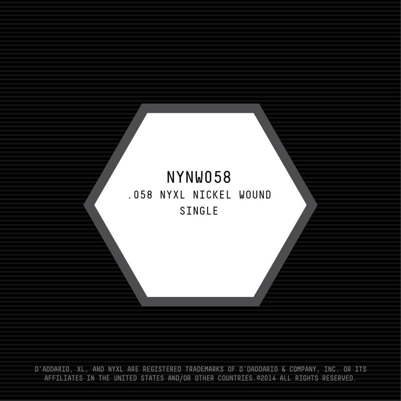 D'Addario NYNW058 Gitarsträng NYXL Nickel Wound 058