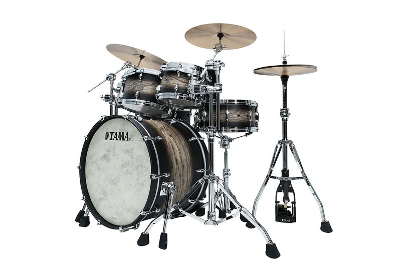 Tama TW42RZS-ASBJ Star Walnut 4-set shellkit (10,12,16,22), Satin Black Jap. Sen Burst