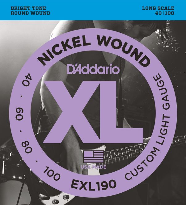 Hovedbilde D'Addario EXL190 Strängset Elbas Nickel wound 040 ...