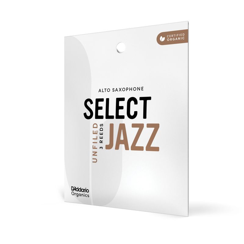 D'Addario ORRS03ASX2H Org. Select Jazz Un-Filed Alt-sax 3-p. 2H