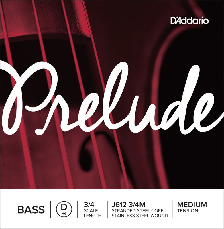 Daddario Orchestral J612 3/4M Prelude Bas D 3/4 /Medium Tension