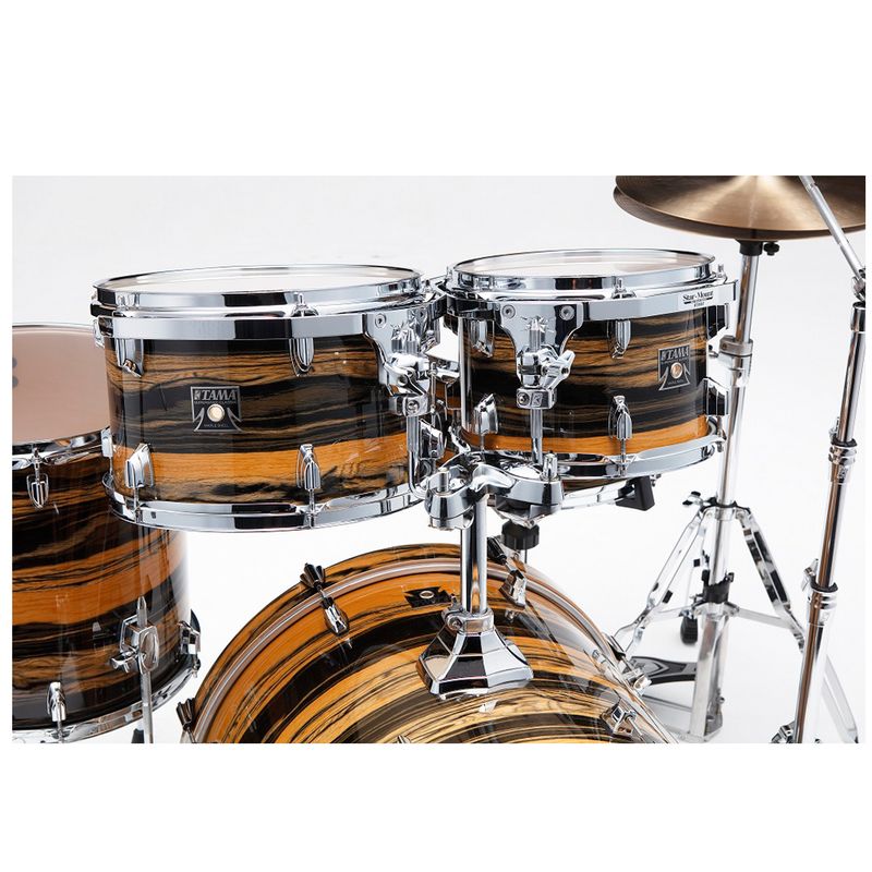 Tama CK50RS-NET Superstar Classic MA 5-del Shell-kit, Natural Ebony Tiger Wrap