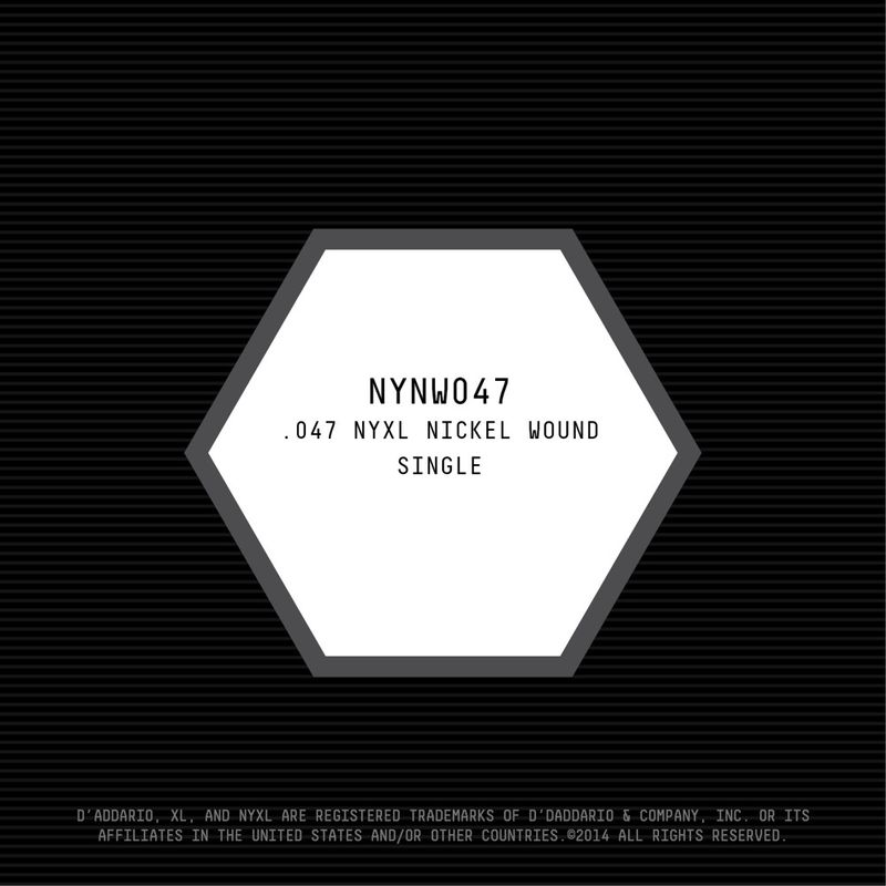 D'Addario NYNW047 Gitarsträng NYXL Nickel Wound 047