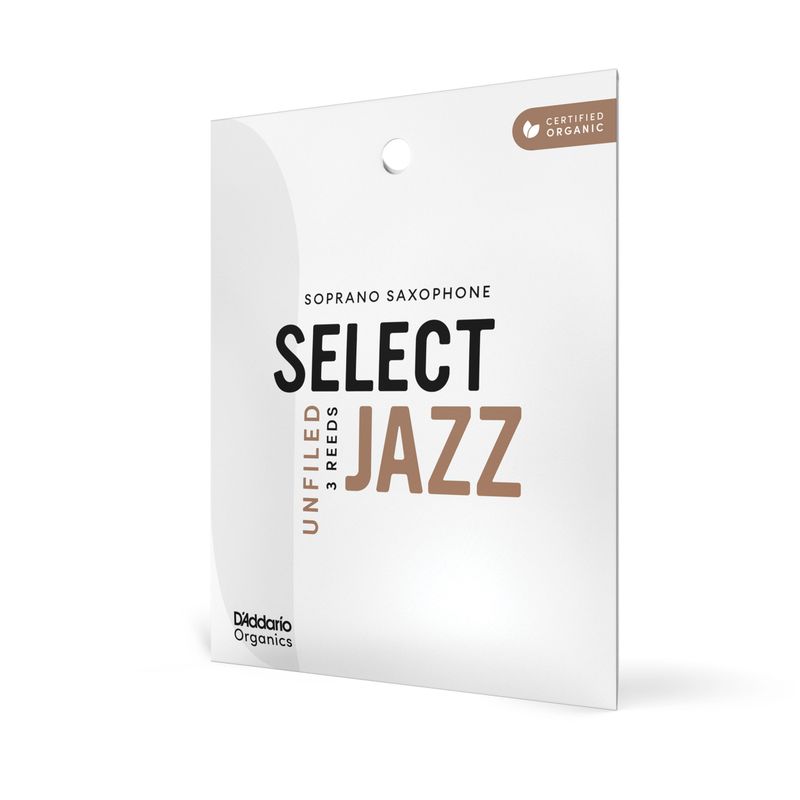 D'Addario ORRS03SSX2H Org Select Jazz Un-Filed Sopran-sax 3-p. 2H