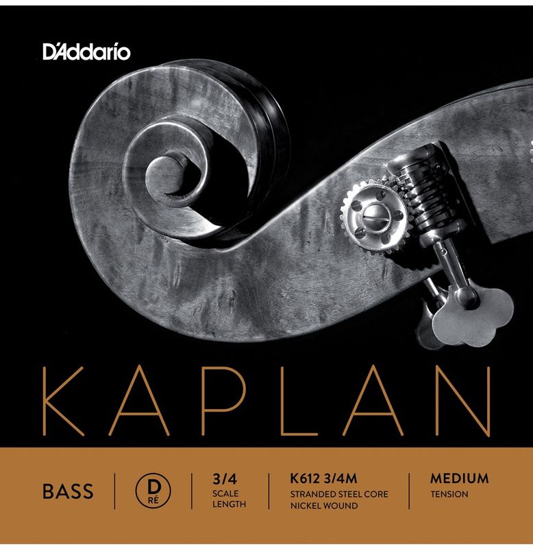 Daddario Orchestral K612 3/4M Kaplan Bas D 3/4 /Medium Tension
