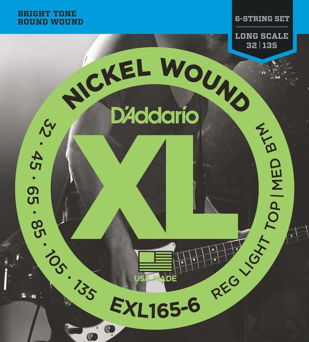 Hovedbilde D'Addario EXL165-6 Strängset Elbas Nickel Wound ...