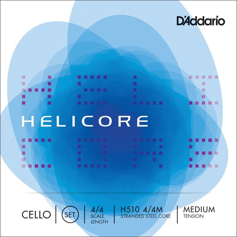 Daddario Orchestral H510 4/4M Helicore Cello Set 4/4 /Medium Tension