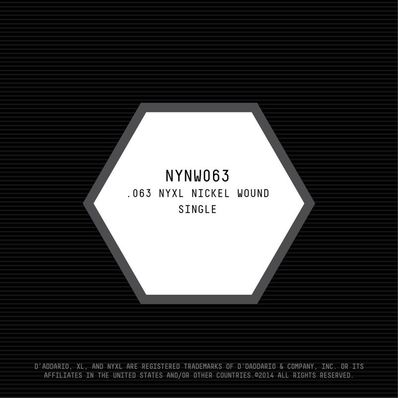 D'Addario NYNW063 Gitarsträng NYXL Nickel Wound 063
