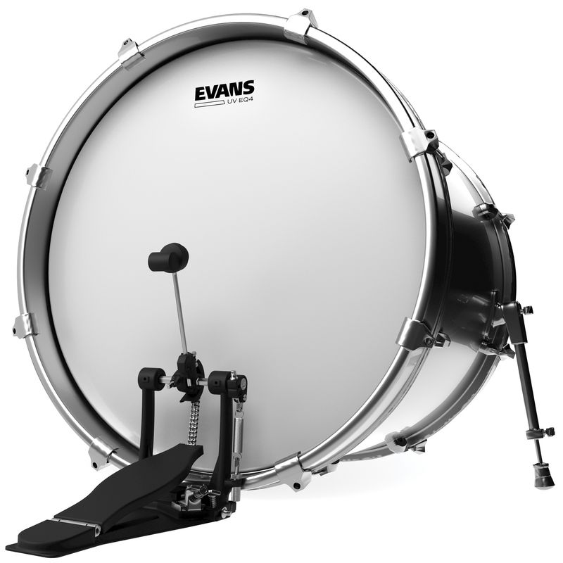Evans BD20GB4UV 20'' Bastrumskinn EQ4 Batter UV Coated