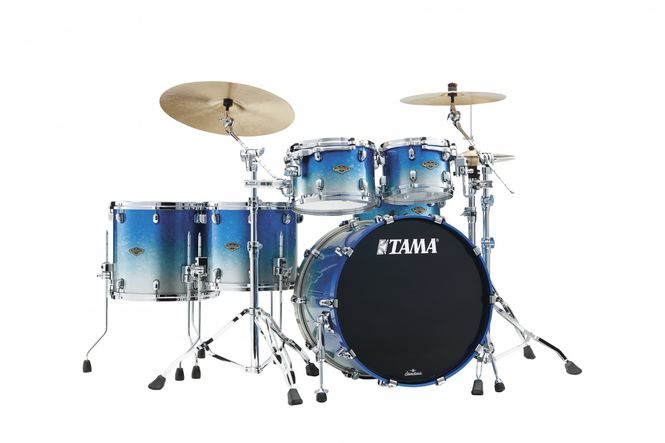 Hovedbilde Tama WBS52RZS-MBI SC Walnut/Birch 5-shellkit (10,12,14,16,22), Molten Blue Ice Fade