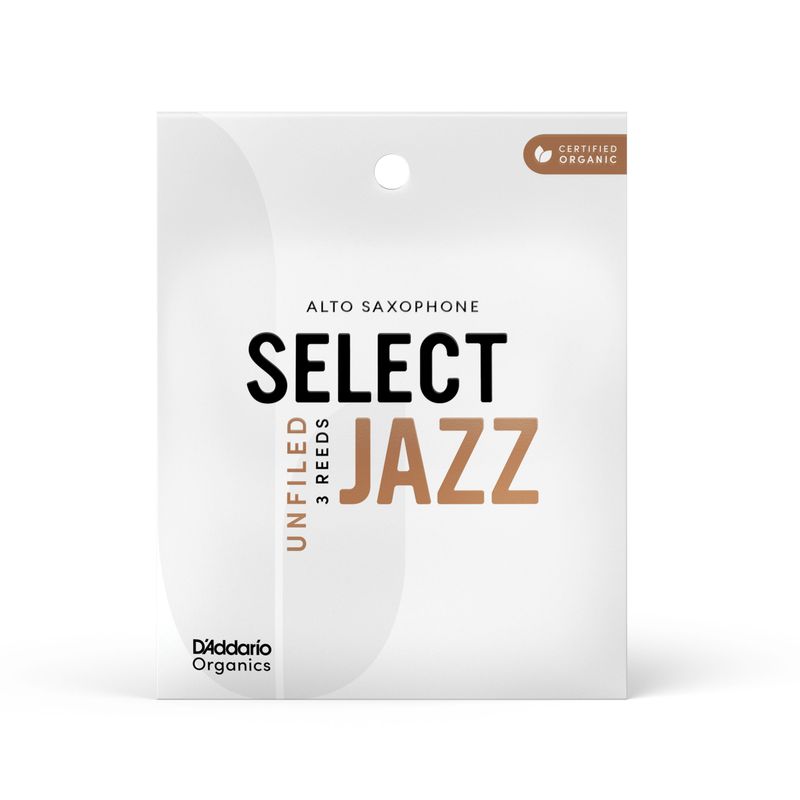 D'Addario ORRS03ASX2M Org. Select Jazz Un-Filed Alt-sax 3-p. 2M
