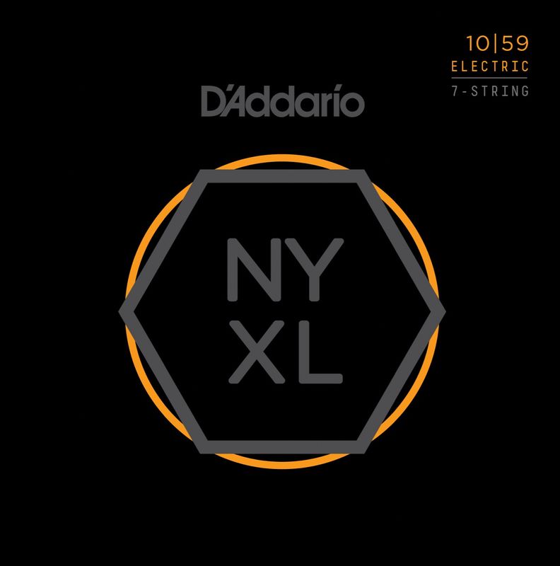 D'Addario NYXL1059 Strängset Elgitar NYXL 7-strängad. 010-059