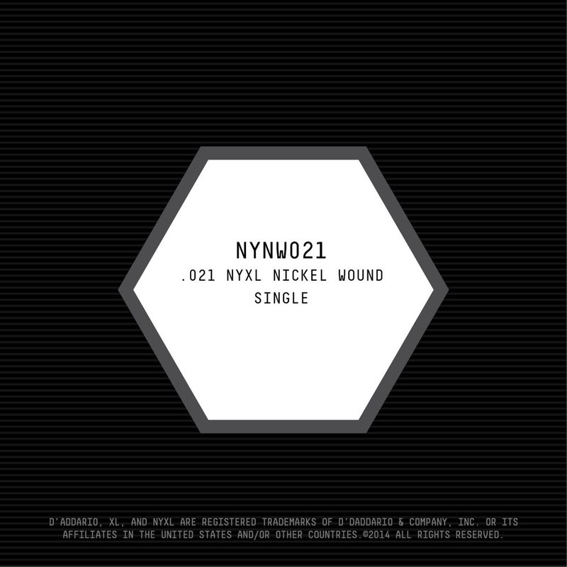 D'Addario NYNW021 Gitarsträng NYXL Nickel Wound 021