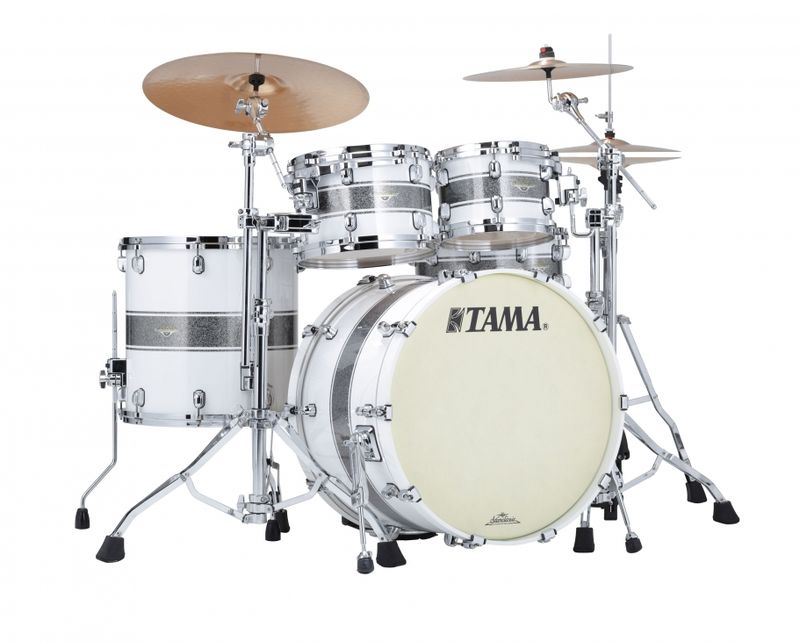 Tama MA42TZS-SSR SC Maple 4-shellkit (10,12,16,22),Silv.Snow Rc.Stripe