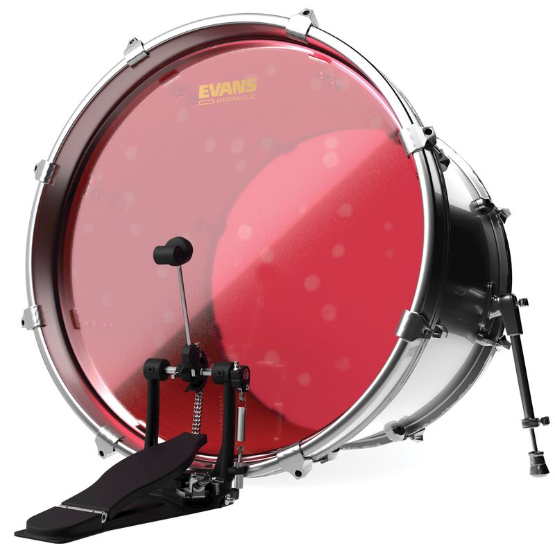 Evans BD22HR 22'' Bastrumskinn Hydraulic Oil Red