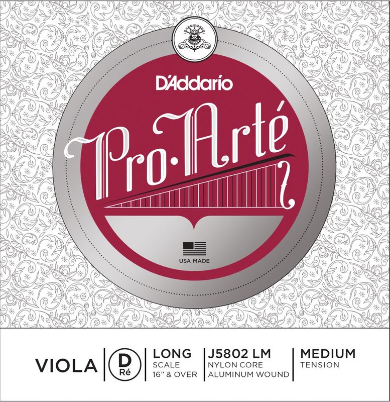 Daddario Orchestral J5802 LM Pro Arte Viola D Long/Medium Tension