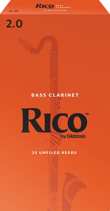 D'Addario REA2520 Rörblad Rico Bas-klarinett 25-p. 2