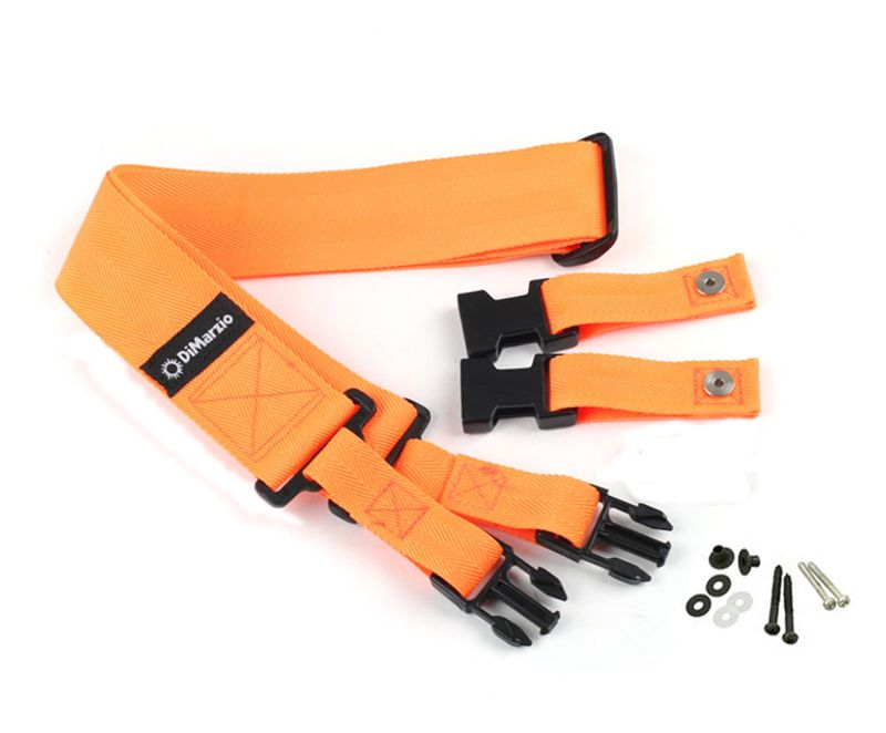Dimarzio DD2200OR 2'' ClipLock Strap Neon Orange