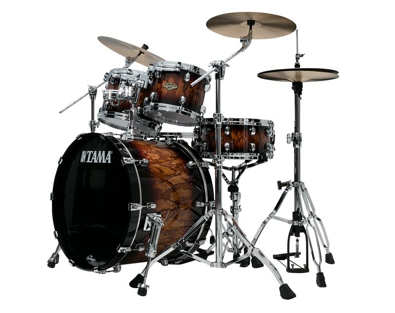 Tama WBS42S-MBR SC Walnut/Birch 4-shellkit (10,12,16,22), Molten Brown Burst