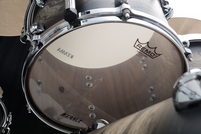 Tama TW42RZS-ASBJ Star Walnut 4-set shellkit (10,12,16,22), Satin Black Jap. Sen Burst