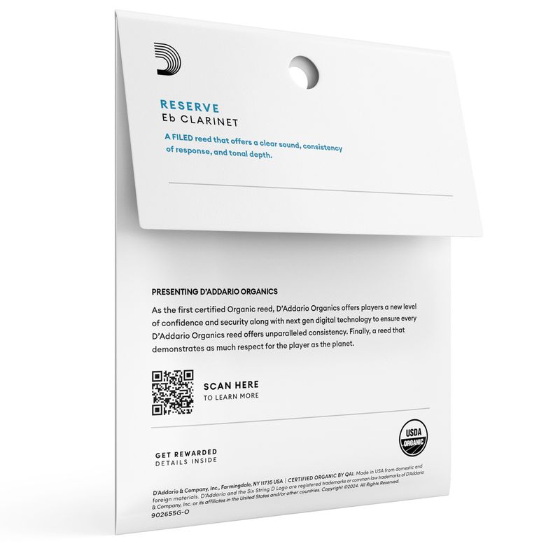 D'Addario ODBR0330 Org. Reserve Eb-Klarinett 3-p 3.0