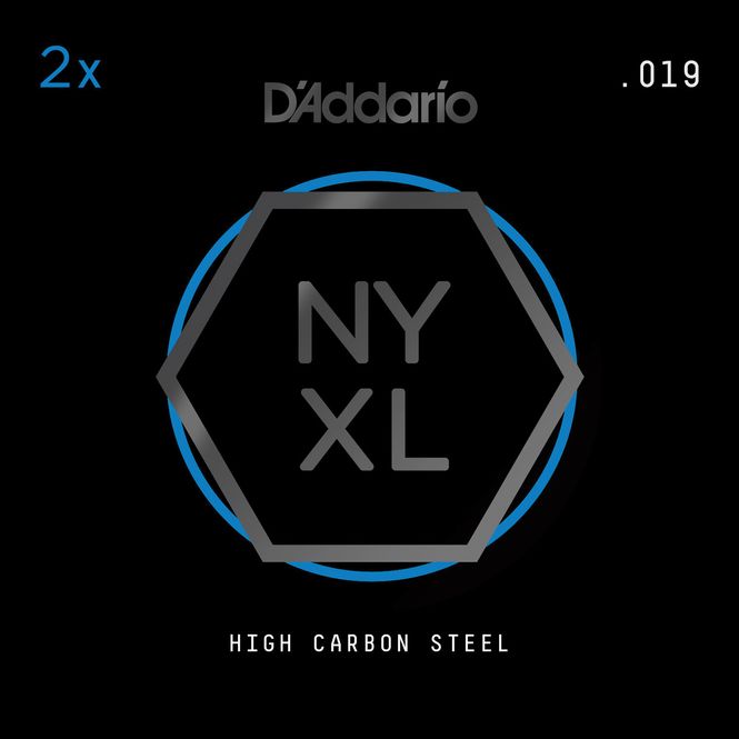 Hovedbilde D'Addario NYPL019 Gitarsträng NYXL Plain 2-pack 019