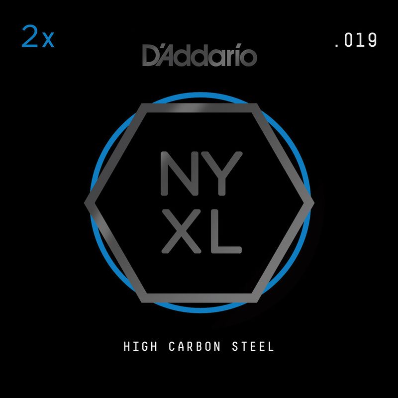 D'Addario NYPL019 Gitarsträng NYXL Plain 2-pack 019