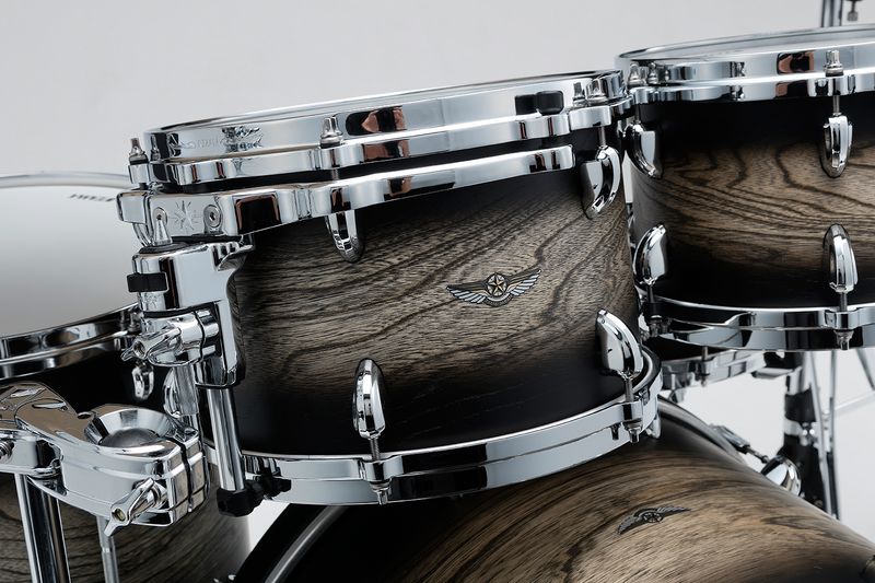 Tama TW42RZS-ASBJ Star Walnut 4-set shellkit (10,12,16,22), Satin Black Jap. Sen Burst