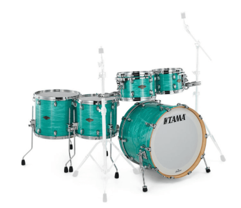 Tama WBR52RZS-SGS SC Walnut/Birch 5-shellkit (10,12,14,16,22), Surf Green Silk