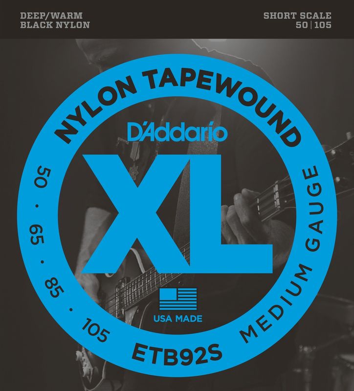 D'Addario ETB92S Strängset Elbas Tapewound 050 - 105 (Short Scale)
