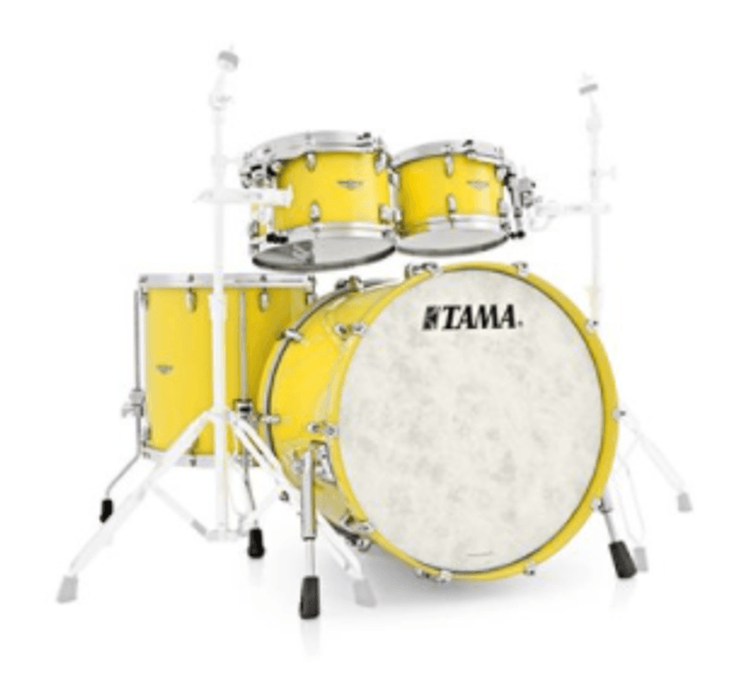 Tama TW42RZS-SYL Star Walnut 4-set shellkit (10,12,16,22), Sunny Yellow Lacquer