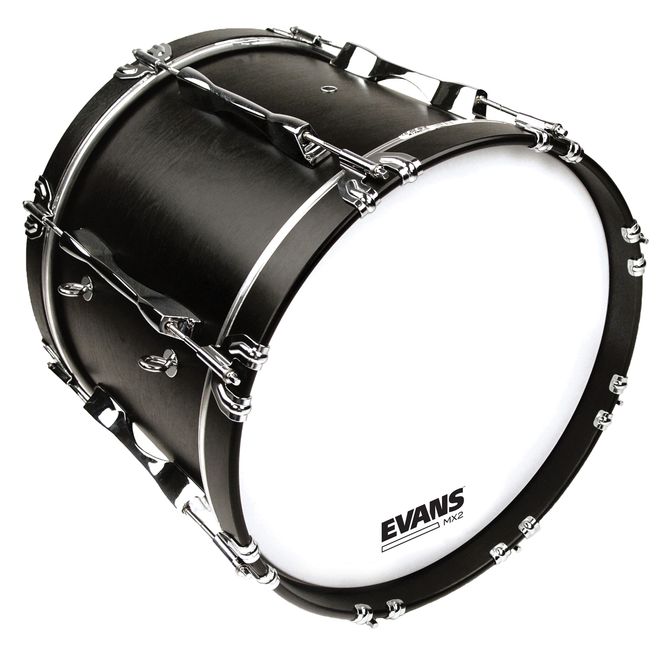 Hovedbilde Evans BD24MX2W 24'' Bastrumskinn March Bass White