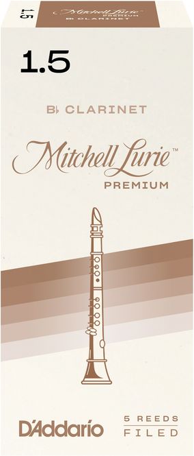 Hovedbilde D'Addario RMLP5BCL150 Rörblad M.Lurie Premium Bb-Klarinett 5-p. 1.5