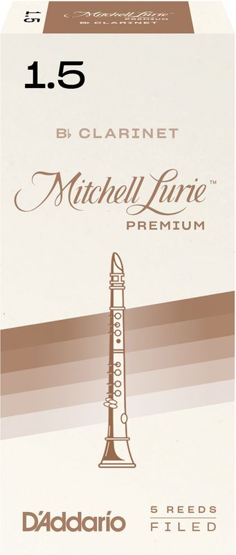 D'Addario RMLP5BCL150 Rörblad M.Lurie Premium Bb-Klarinett 5-p. 1.5
