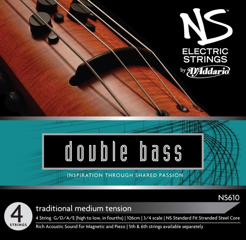 Daddario Orchestral NS610 NS Electric Trad. Bass Set 3/4 /Medium Tension