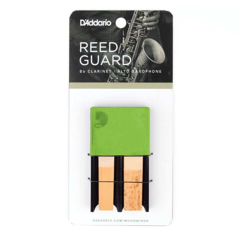 D'Addario DRGRD4ACGR Reed Guard IV Klarinett/Altsax, Green