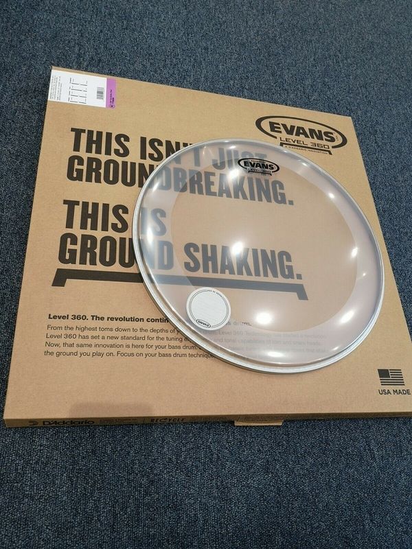 Evans TT16GB4 16'' Pukskinn EQ4 Tom Batter Clear