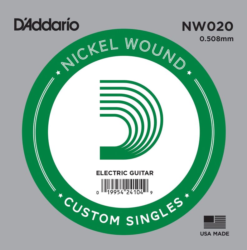 D'Addario NW020 Gitarsträng Elgitar Nickel Wound 020