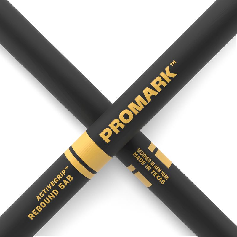 Promark R5ABAG Rebound 5AB, ActiveGrip Hickory, Acorn tip