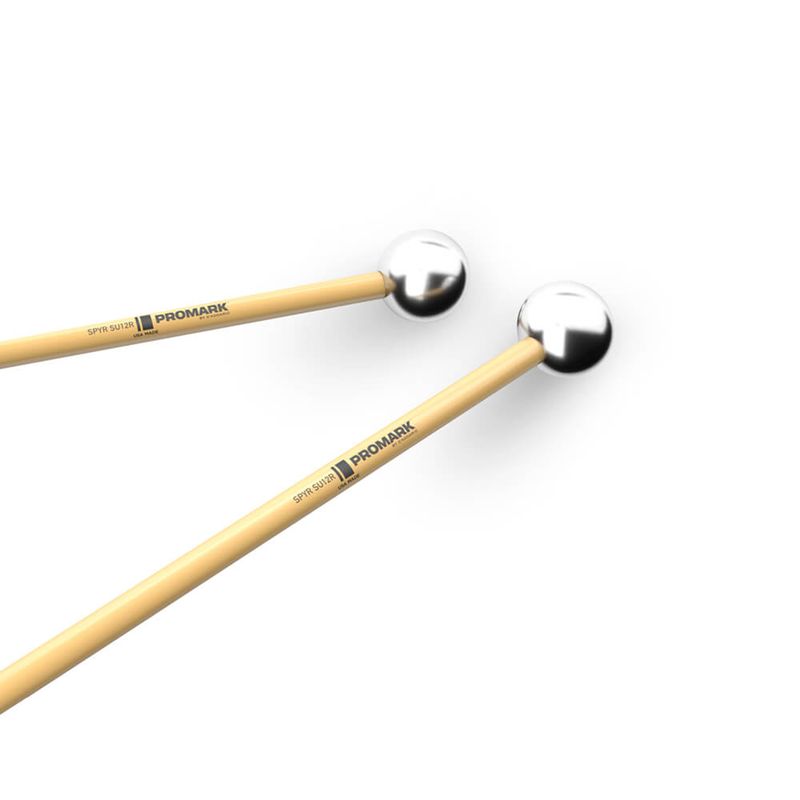 Promark SU12R SPYR Mallet Bells, Medium Aluminium, Rattan