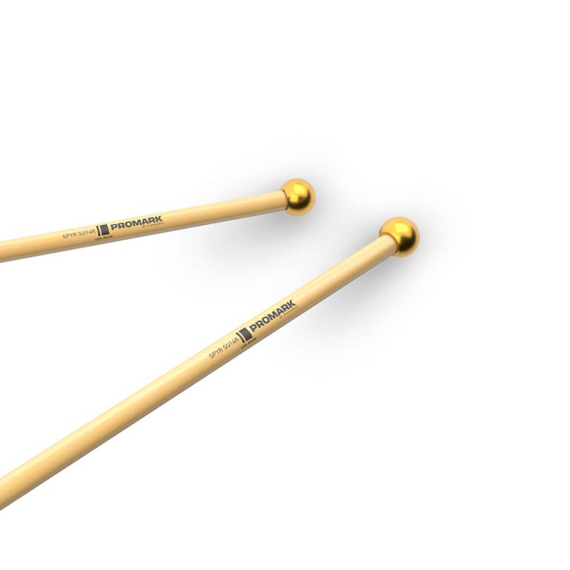 Promark SU14R SPYR Mallet Bells, Small Brass, Rattan