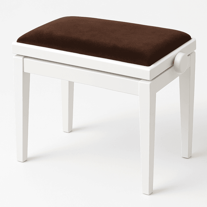 Hovedbilde Hidrau BG1 Regulerbar Pianokrakk Hvit Blank med ...