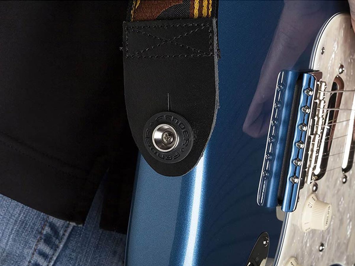 Fender  Straps Blocks, rubber strap locking rings, two pair