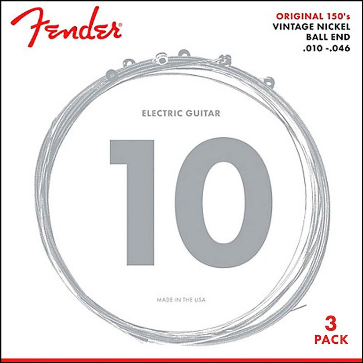 Fender 150R-3 Original 150s - regular, 010-046, 3 pack